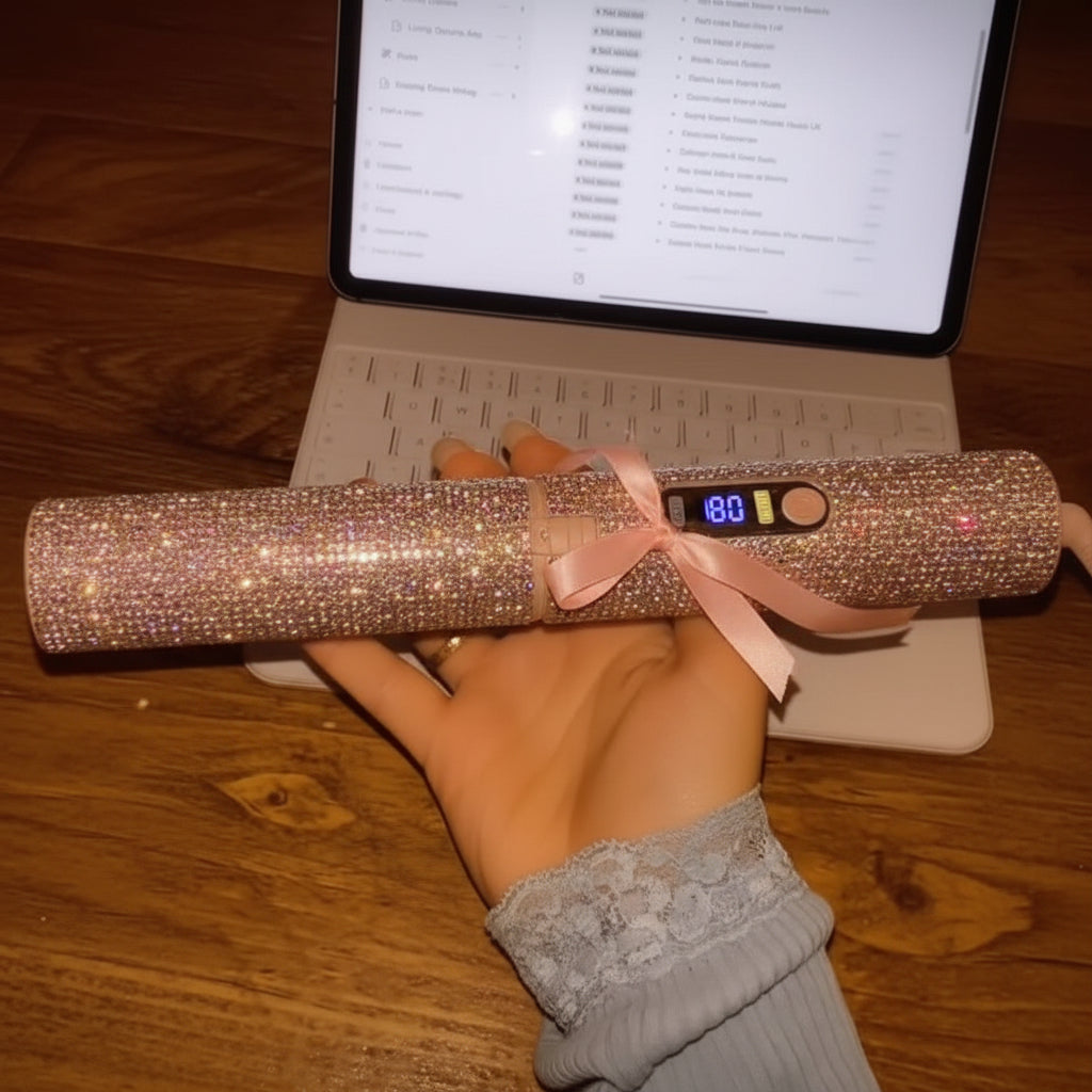 AuroraGlow™ Gemstone Wireless Hair Straightener