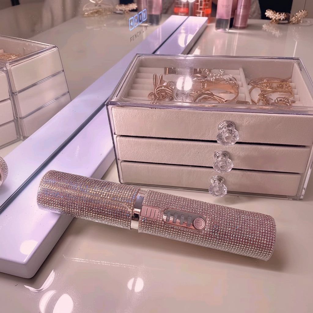 AuroraGlow™ Gemstone Wireless Hair Straightener