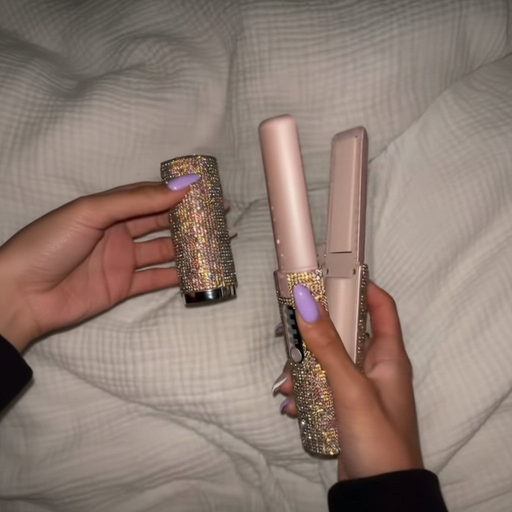 AuroraGlow™ Gemstone Wireless Hair Straightener